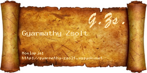 Gyarmathy Zsolt névjegykártya